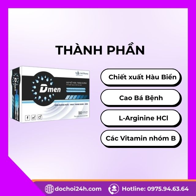 Phân Tích Chuyên Sâu Thành Phần Viên Uống DMEN