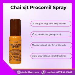 Công dụng hỗ trợ phái mạnh của chai xịt Procomil Spray
