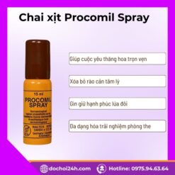Lợi ích khi sử dụng chai xịt Procomil Spray cho đời sống lứa đôi