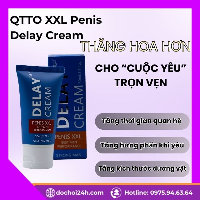 Giới thiệu về dòng sản phẩm QTTO XXL Penis Delay Cream