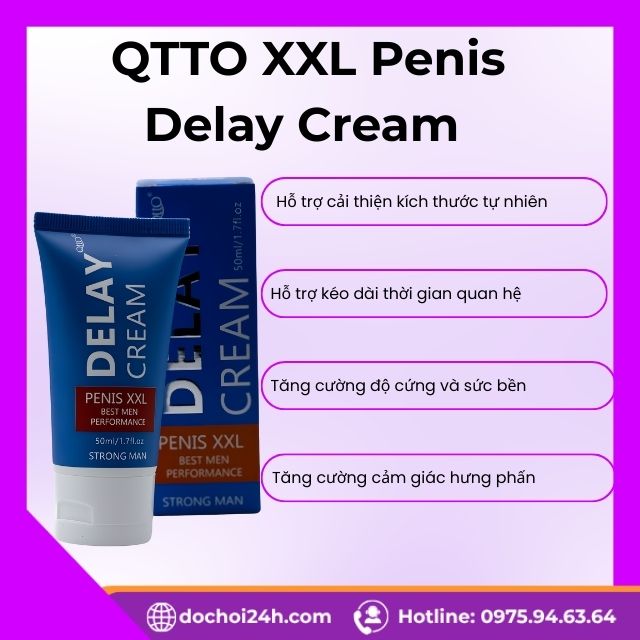 Công dụng hỗ trợ của QTTO XXL Penis Delay Cream