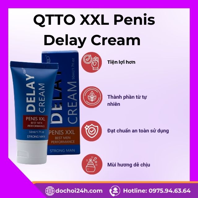 Ưu điểm của QTTO XXL Penis Delay Cream