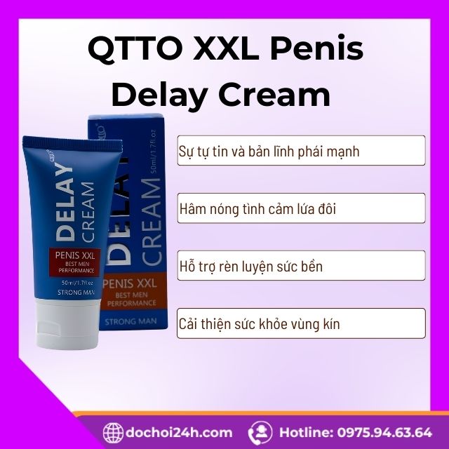 Lợi ích khi sử dụng QTTO XXL Penis Delay Cream