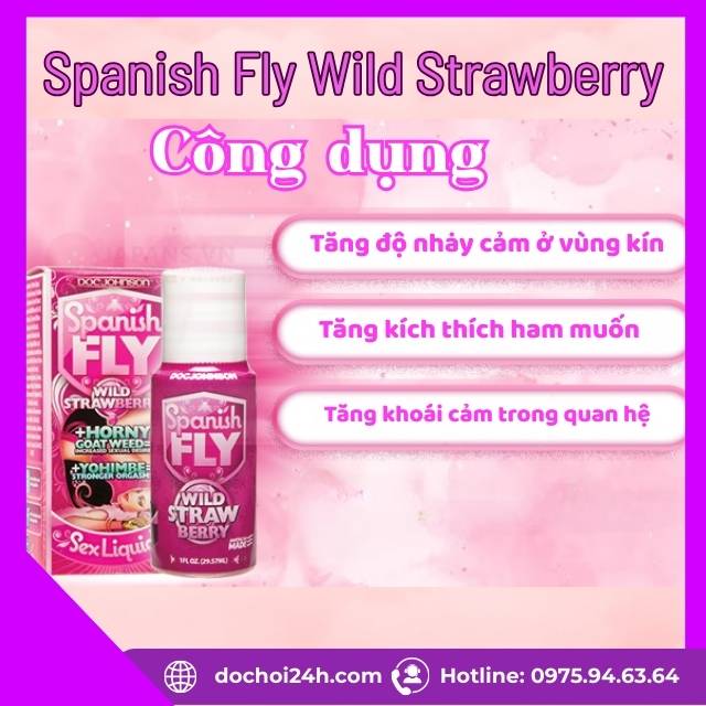 Spanish Fly Wild Straw Berry nước uống kích thích ham muốn dành cho nữ Spanish Fly Wild Strawberry