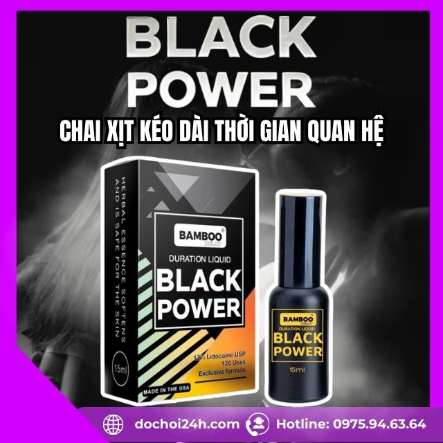 Xịt Bamboo Delay Black Power