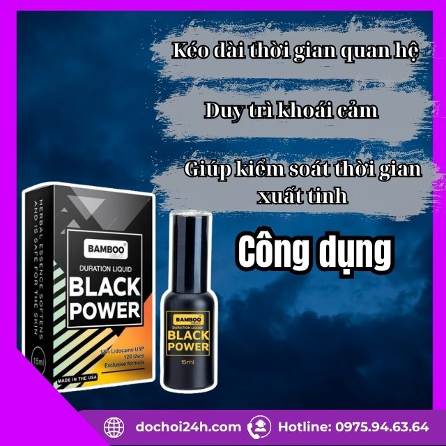 Xịt Bamboo Delay Black Power