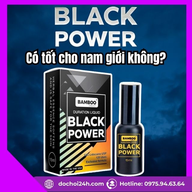 Xịt Bamboo Delay Black Power