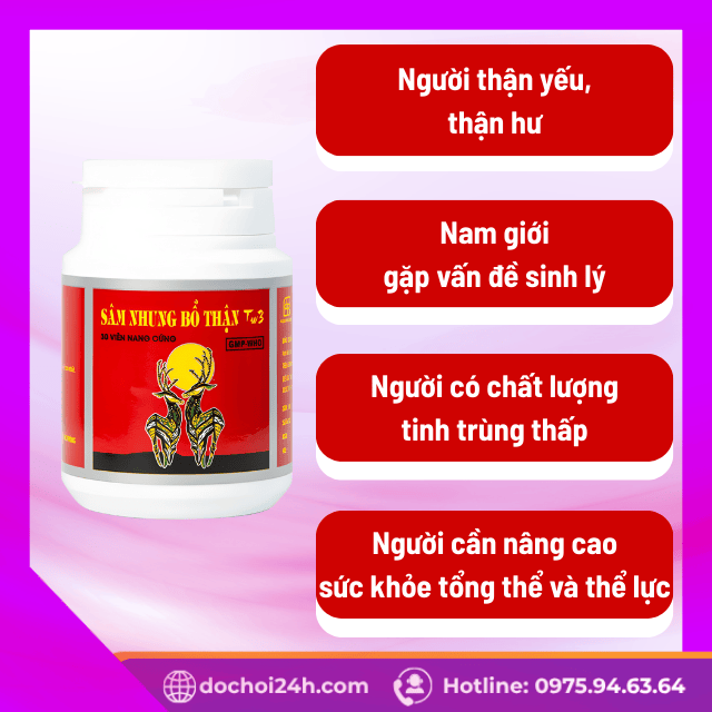 Ai nên dùng Sâm Nhung Bổ Thận TW3?