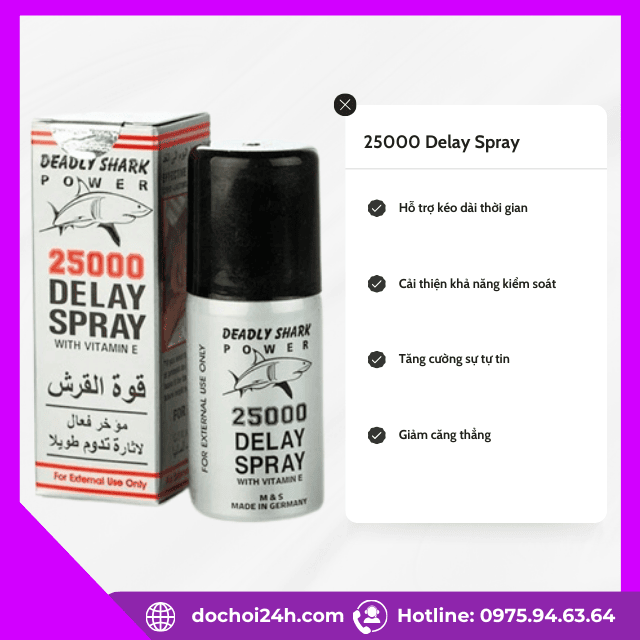 Công dụng nổi bật của chai xịt 25000 Delay Spray