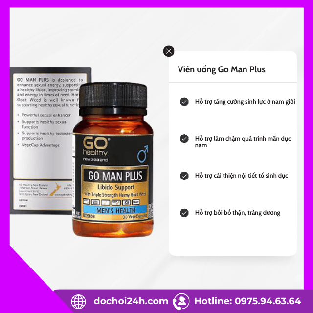 Công dụng hỗ trợ sức khỏe mà go man plus mang lại