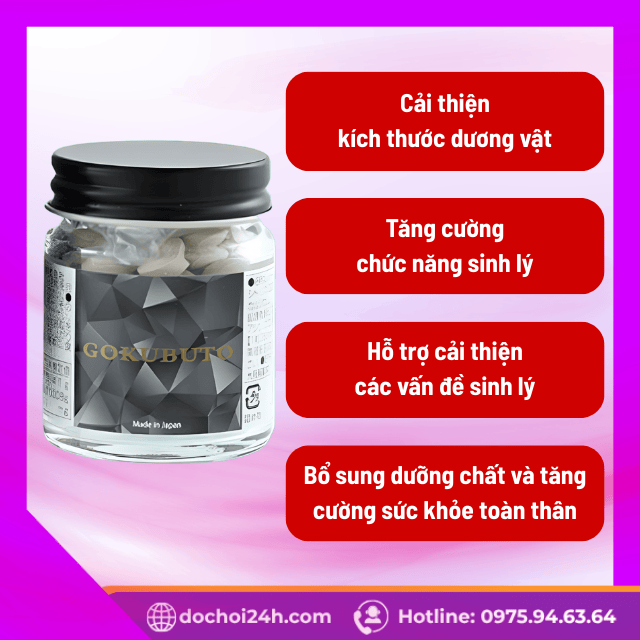 Công dụng vượt trội của Gokubuto Nhật Bản