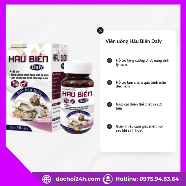 Công dụng nổi bật của viên uống hàu biển daly