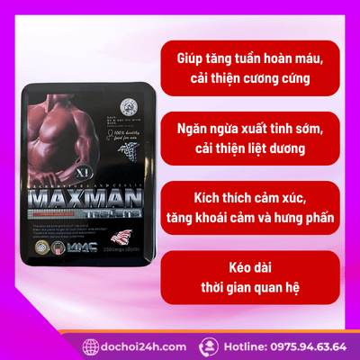 Khám phá công dụng vượt trội của MAXMAN