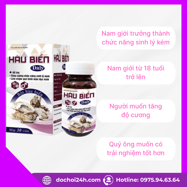 Đối tượng sử dụng viên uống hàu biển daly