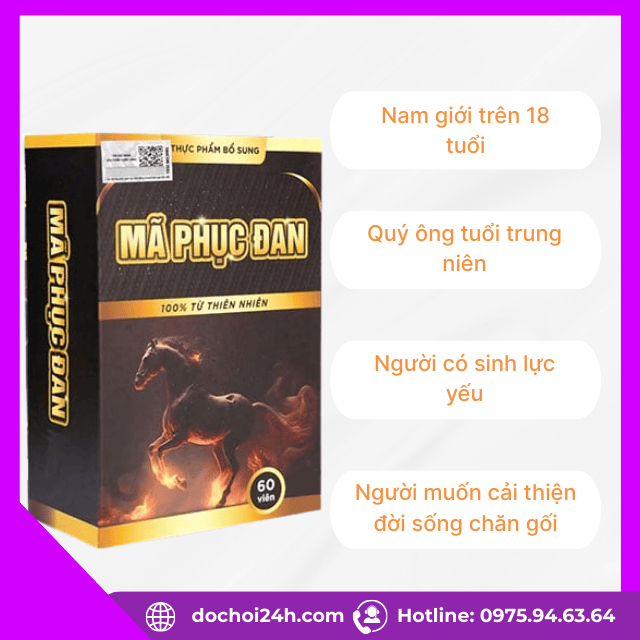 Đối tượng sử dụng viên uống mã phục đan