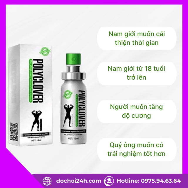 Chai xịt polyclover dành cho đối tượng sử dụng nào?