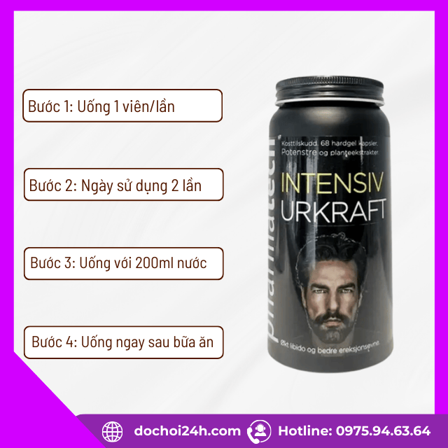 Hướng dẫn cách dùng viên uống intensiv urkraft pharmatech