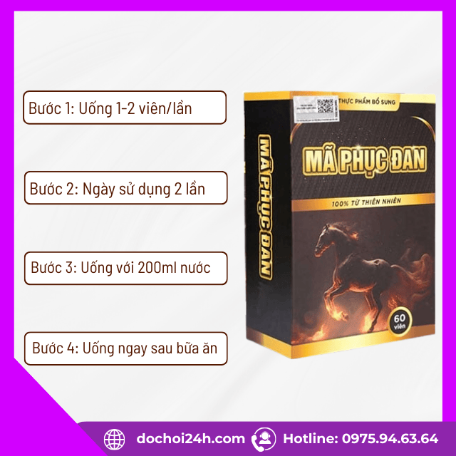 Hướng dẫn cách dùng viên uống mã phục đan