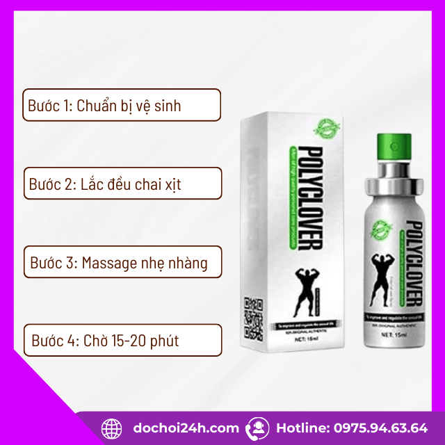 Cách dùng chai xịt polyclover hiệu quả