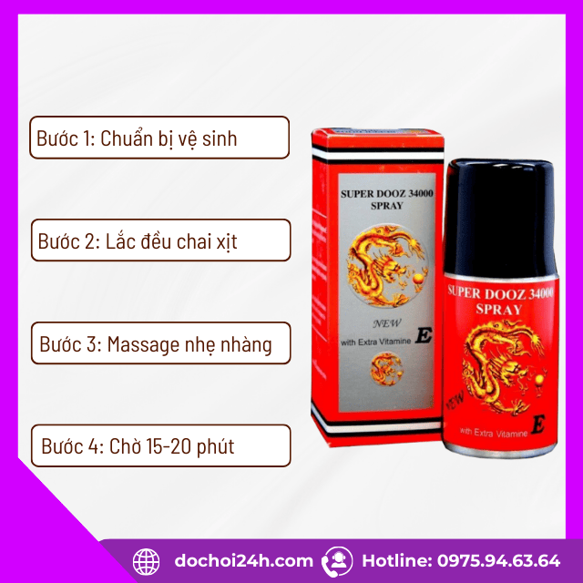 Hướng dẫn sử dụng Super dooz 34000 hiệu quả và an toàn