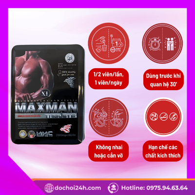 Hướng dẫn sử dụng viên uống MAXMAN hiệu quả