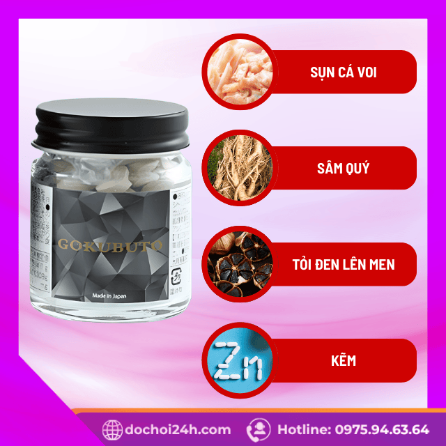 Thành phần tinh túy trong Gokubuto Nhật Bản