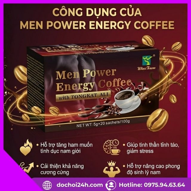 Công dụng của Men Power Energy Coffee