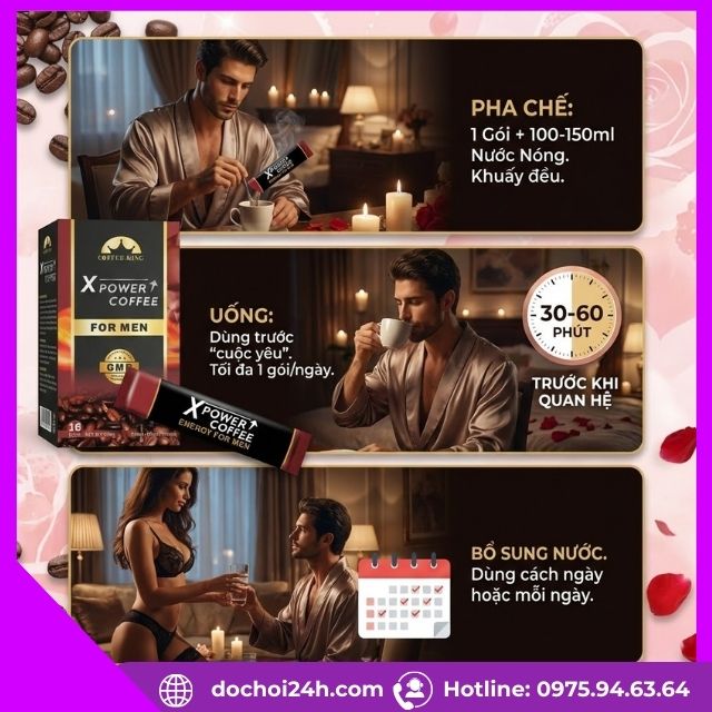 Hướng dẫn dùng Power Coffee For Men