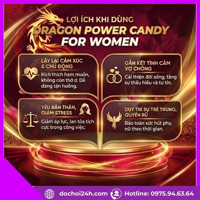 Lợi ích khi dùng Dragon Power Candy For Women