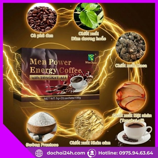 Thành phần có trong Men Power Energy Coffee